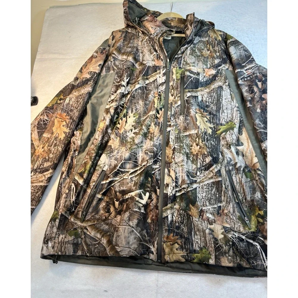 Red Head Camouflage Hooded Sentinel Jacket 3XL Bone Dry Hunting Outdoor EUC